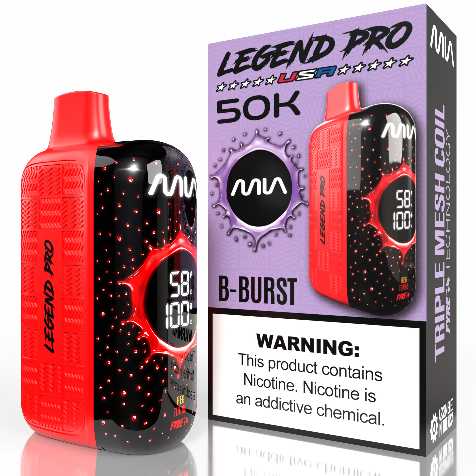 LEGEND PRO 50K Disposable Vapes (5 Pack) - Image 28