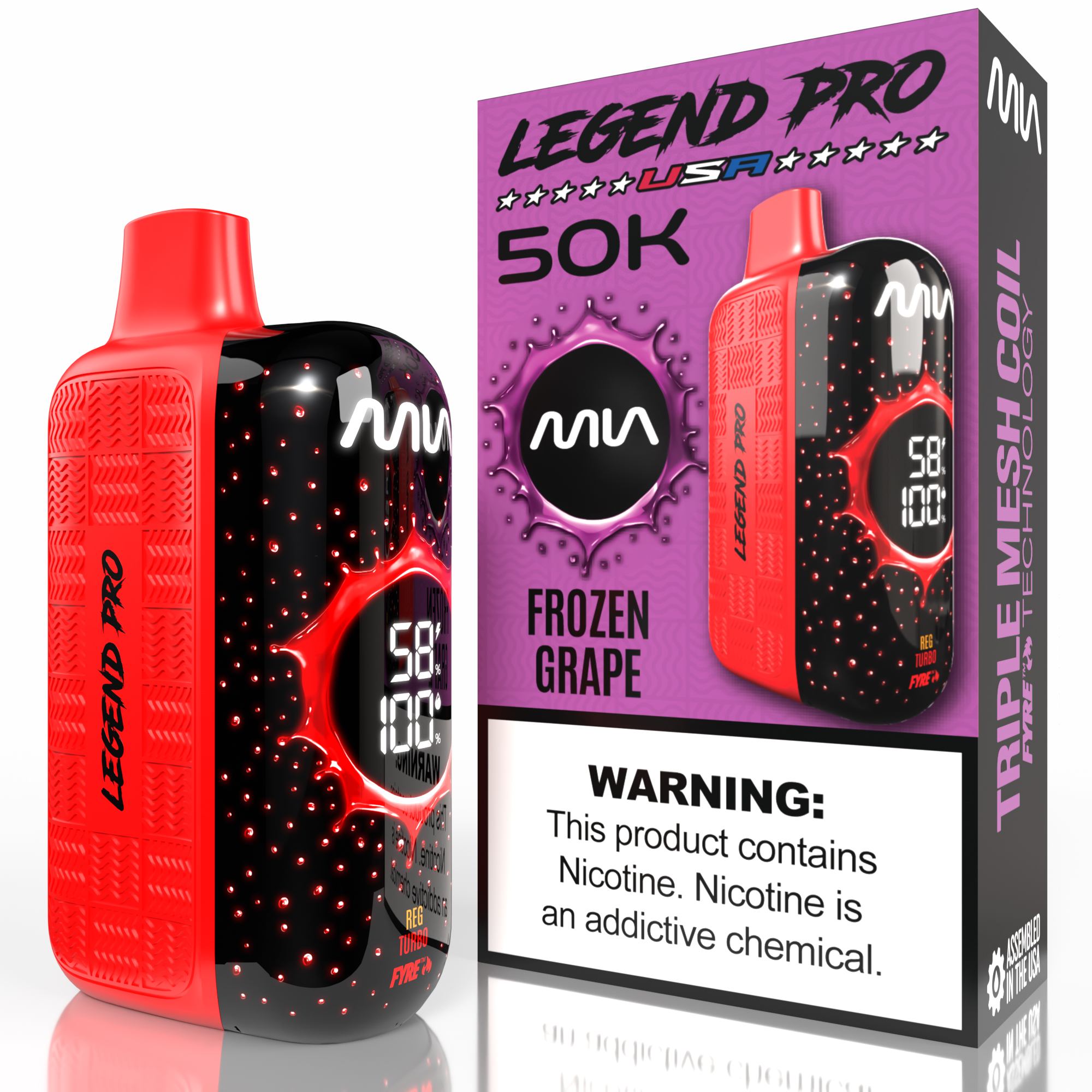 LEGEND PRO 50K Disposable Vapes (5 Pack) - Image 16