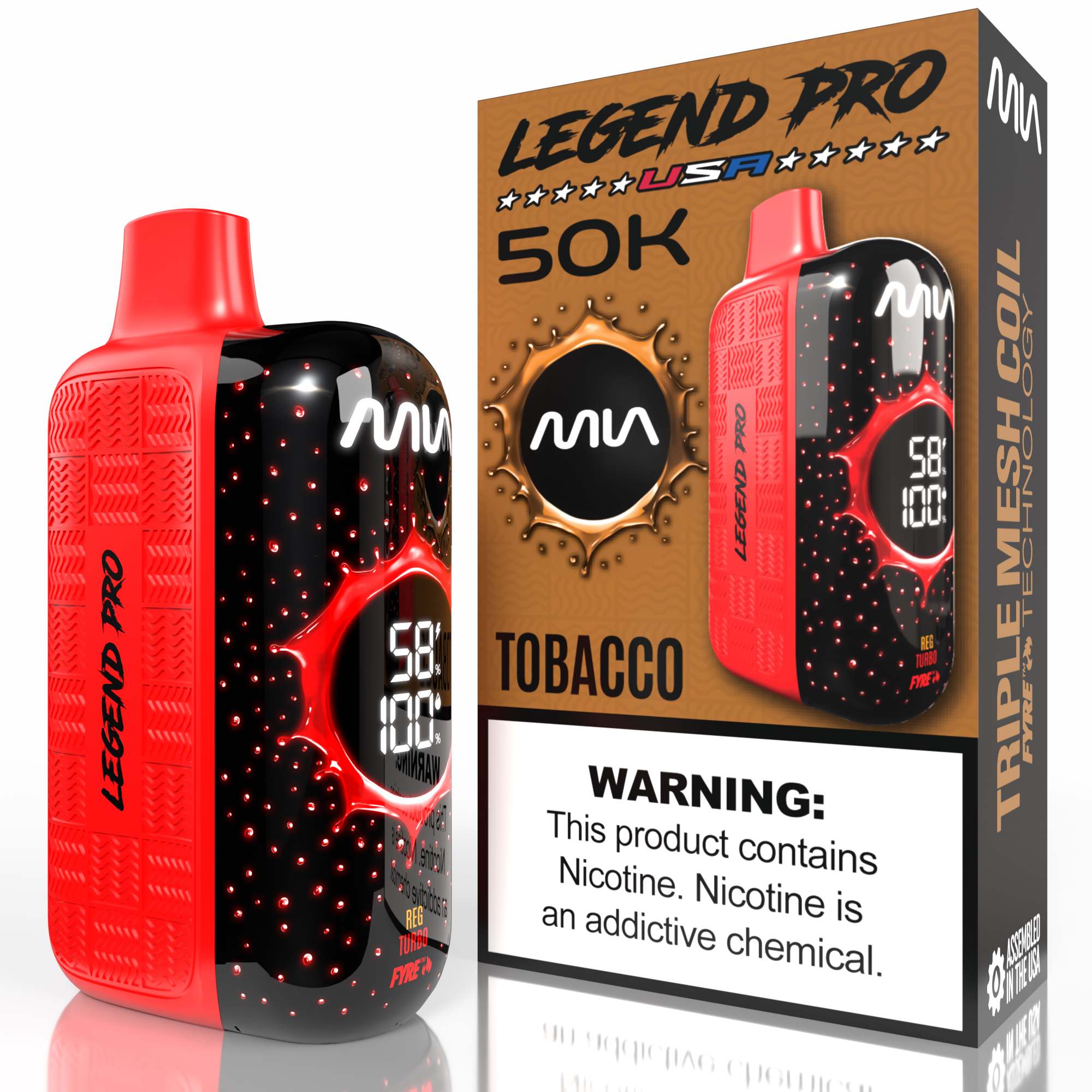 LEGEND PRO 50K Disposable Vapes (5 Pack) - Image 5
